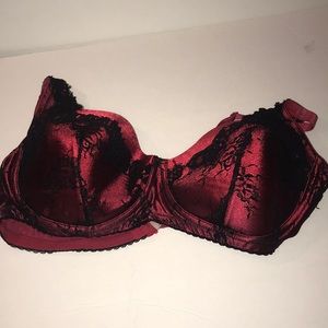 Enchanted red lace bra